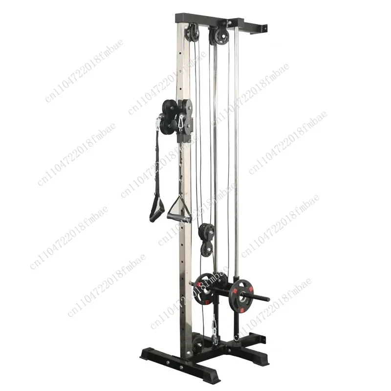 

Factory Adjus Double Pulley System Wall-mounted Pull-down Machine for Home Gym Fitness Training and Loading Cable Station