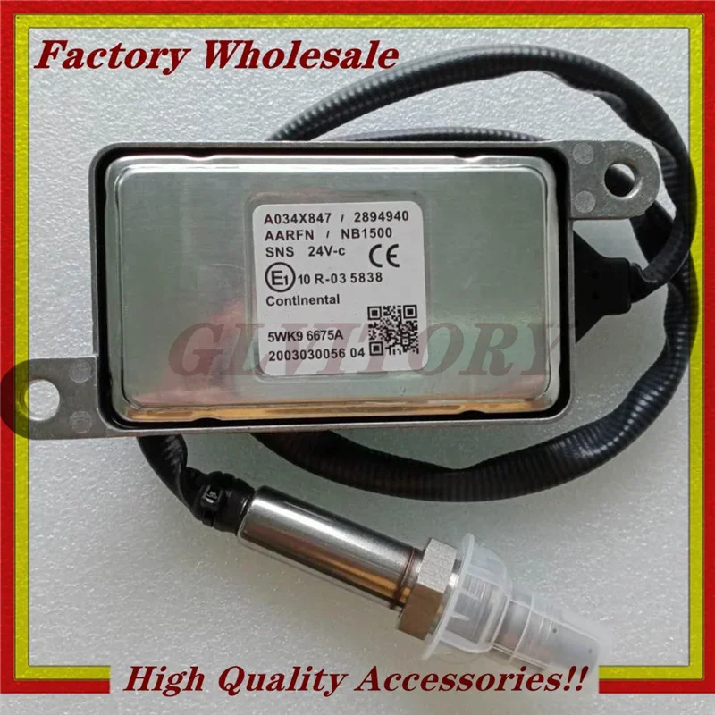 

2894940 5WK96675A A034X847 Nitrogen Oxygen Sensor NOX Sensor For Cummins DAF MAN HOWO