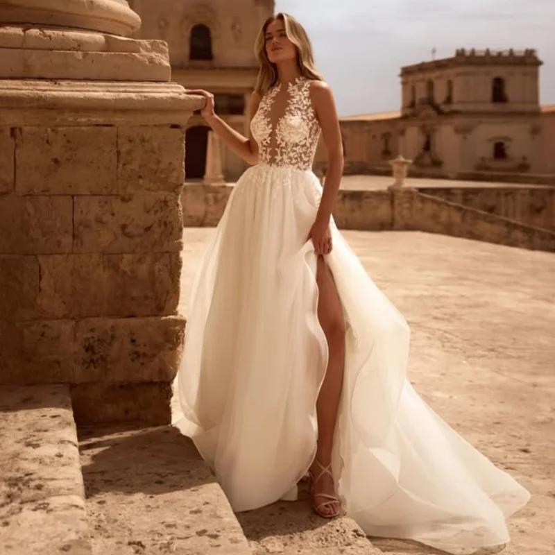 تخصيص الكرة البيضاء ثوب فساتين الزفاف الملكي ذيل طويل زين ألف خط تنفيس تول صنع رداء دي