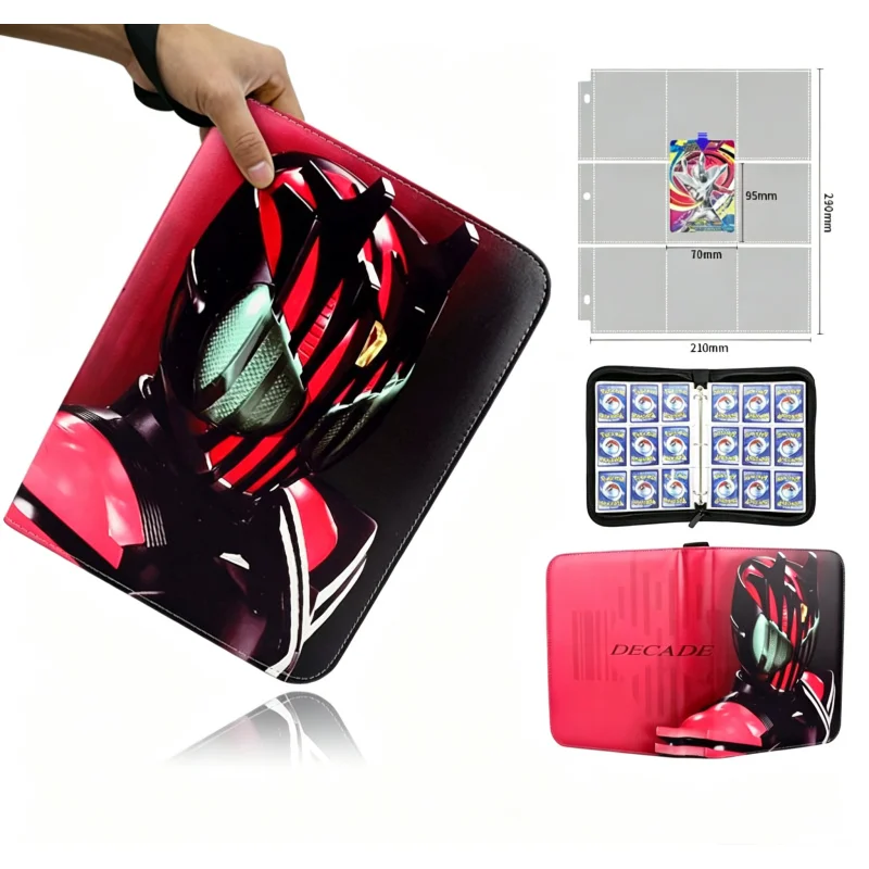 New Kamen Rider Decade Tsukasa Kadoya Map Binder Card Book Photo Album Game Card Badge Collection Card Holder Fashion Trendy Toy