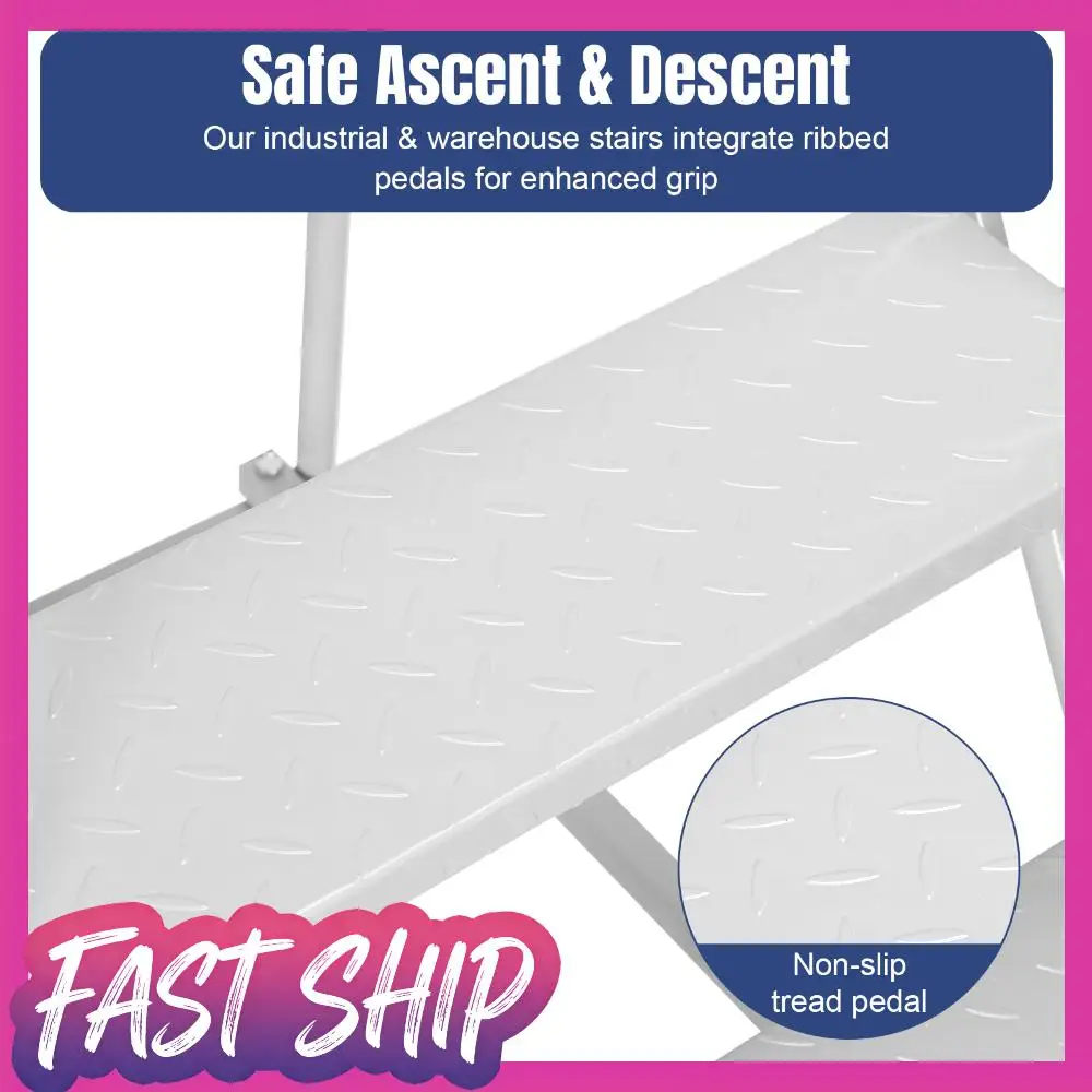 

Платформенная лестница-стремянка на 4 ступени, грузоподъемность 202 кг, промышленная, сверхмощная, с колесами, для дома и офиса