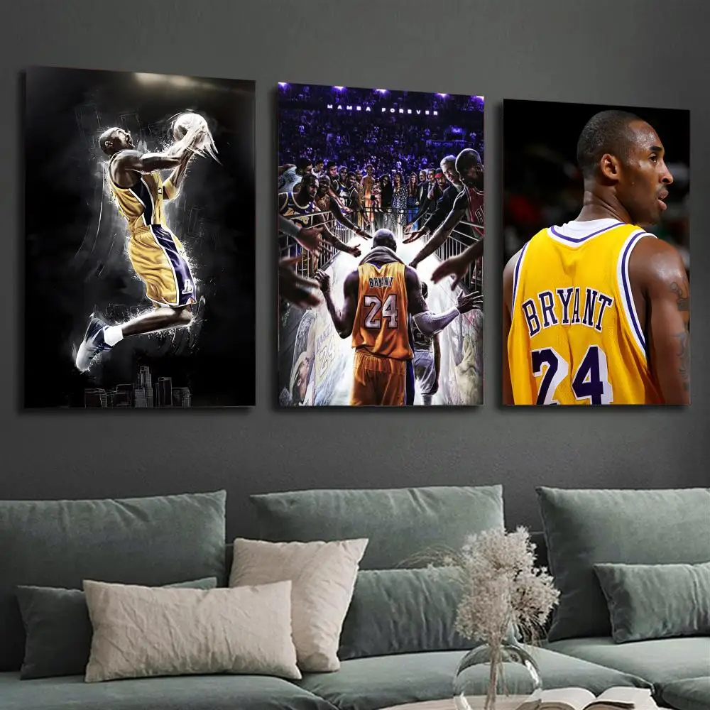 K-Kobe Bryant Basketball Player Poster Home decor HD sticky wall waterproof home living room bedroom bar decoration view 4
