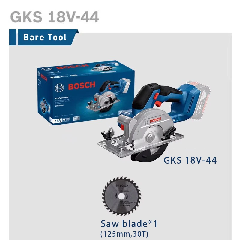 Bosch GKS 18V-44  Cordless Circular Saw 125MM 6300RPM Brushless 18V Portable Woodworking Electric Saw Cutting Power Tool