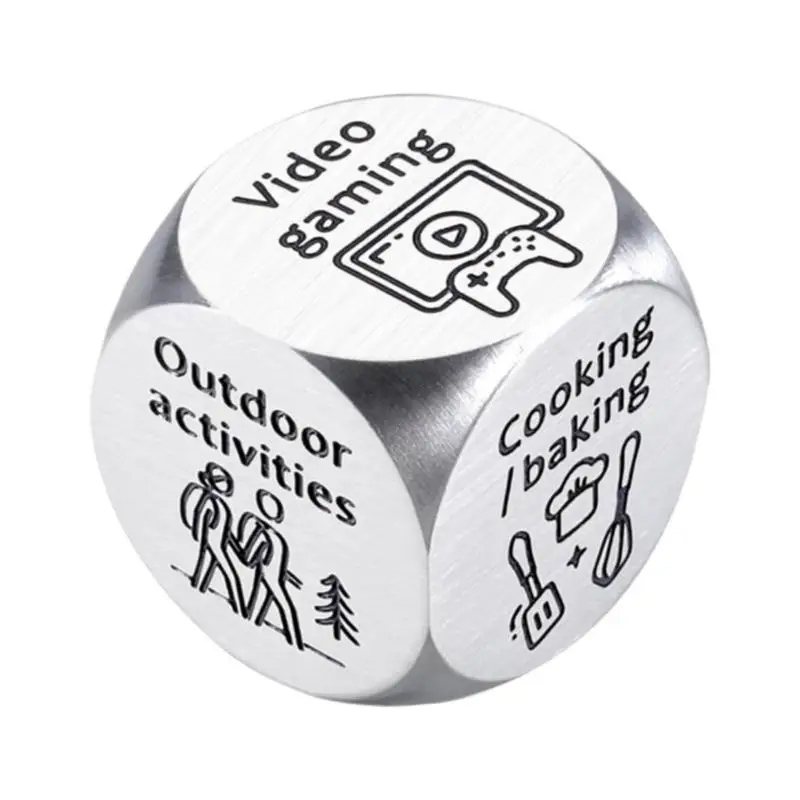 

Decision Dice Game Dice Game Date Night Creative Decision Dice Funny Novelty Toys Ideas Steel Game Accessories For Birthday &