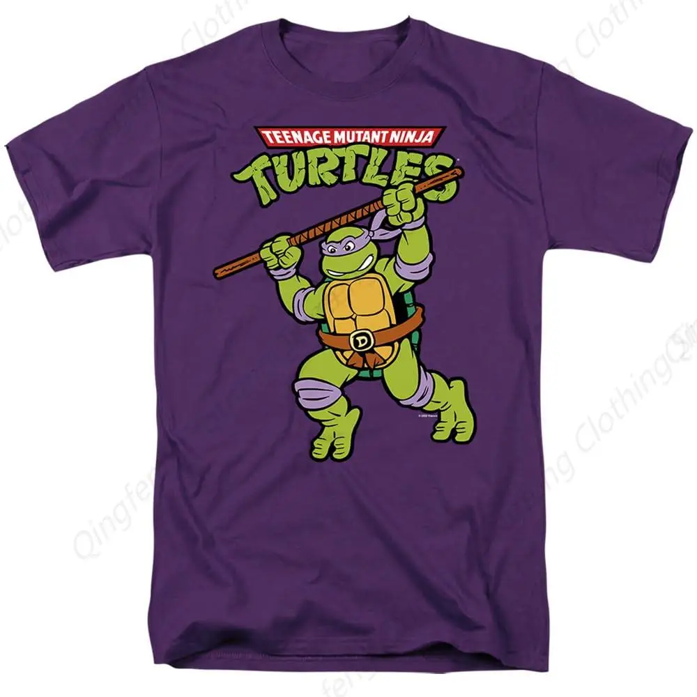 Classic TMNT Teenage Mutant Ninja Turtles Unisex Adult T Shirt, Retro Donnie