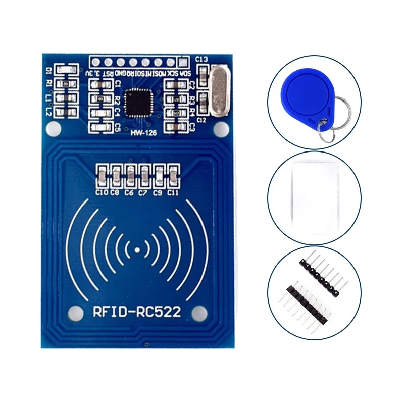 Флуоресцентный Модуль RFID RC522 для отправки карты S50 Fudan, брелок для часов nmd raspberry pi
