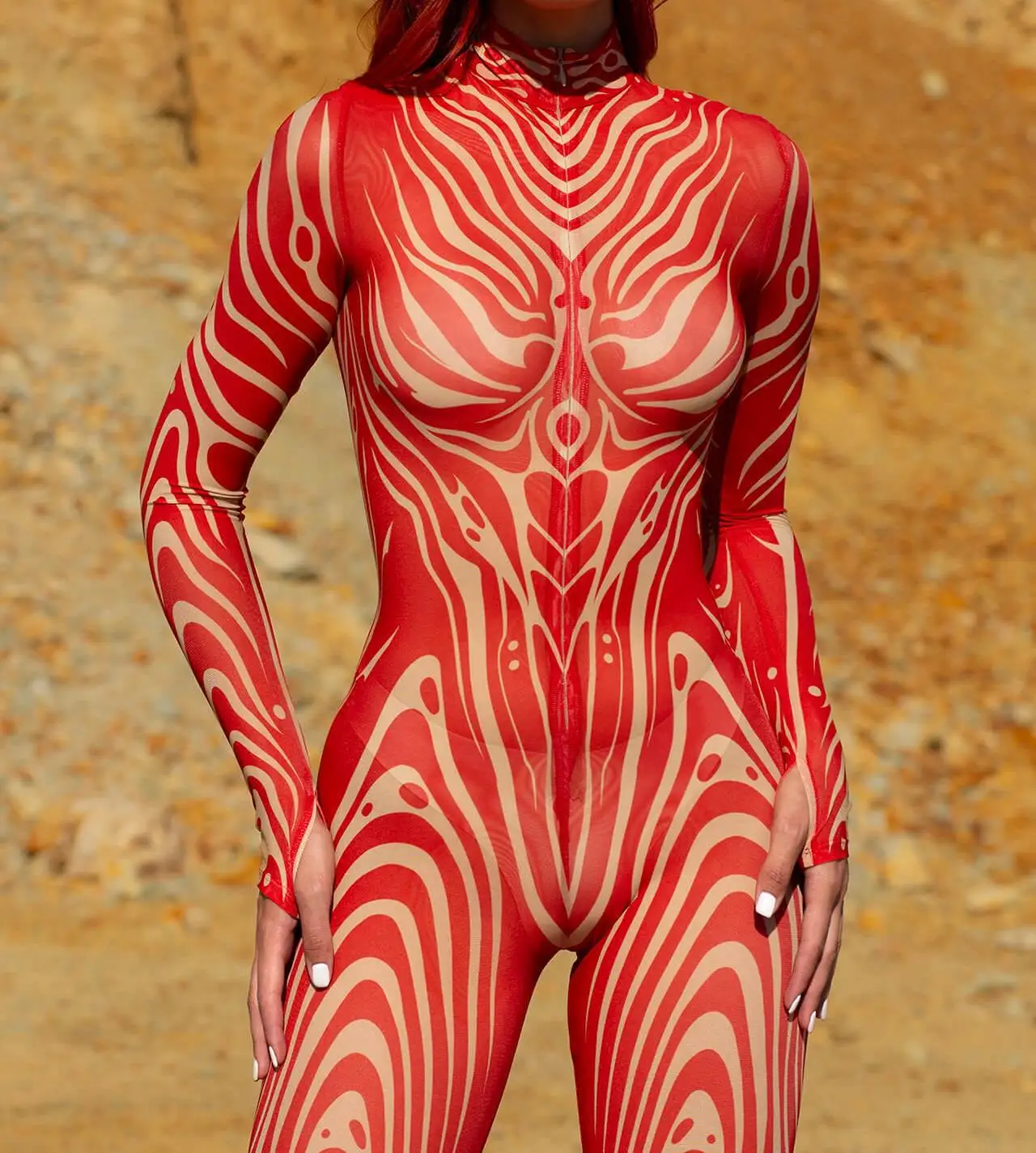 Bunte Punk-Regenbogen-Bodysuits für Halloween, Feiertagspartys, Cosplay, Elastisches Kostüm, Jumpsuit, Romper, Damen-Aerial-Yoga-Anzug, Zentai – Detail 9