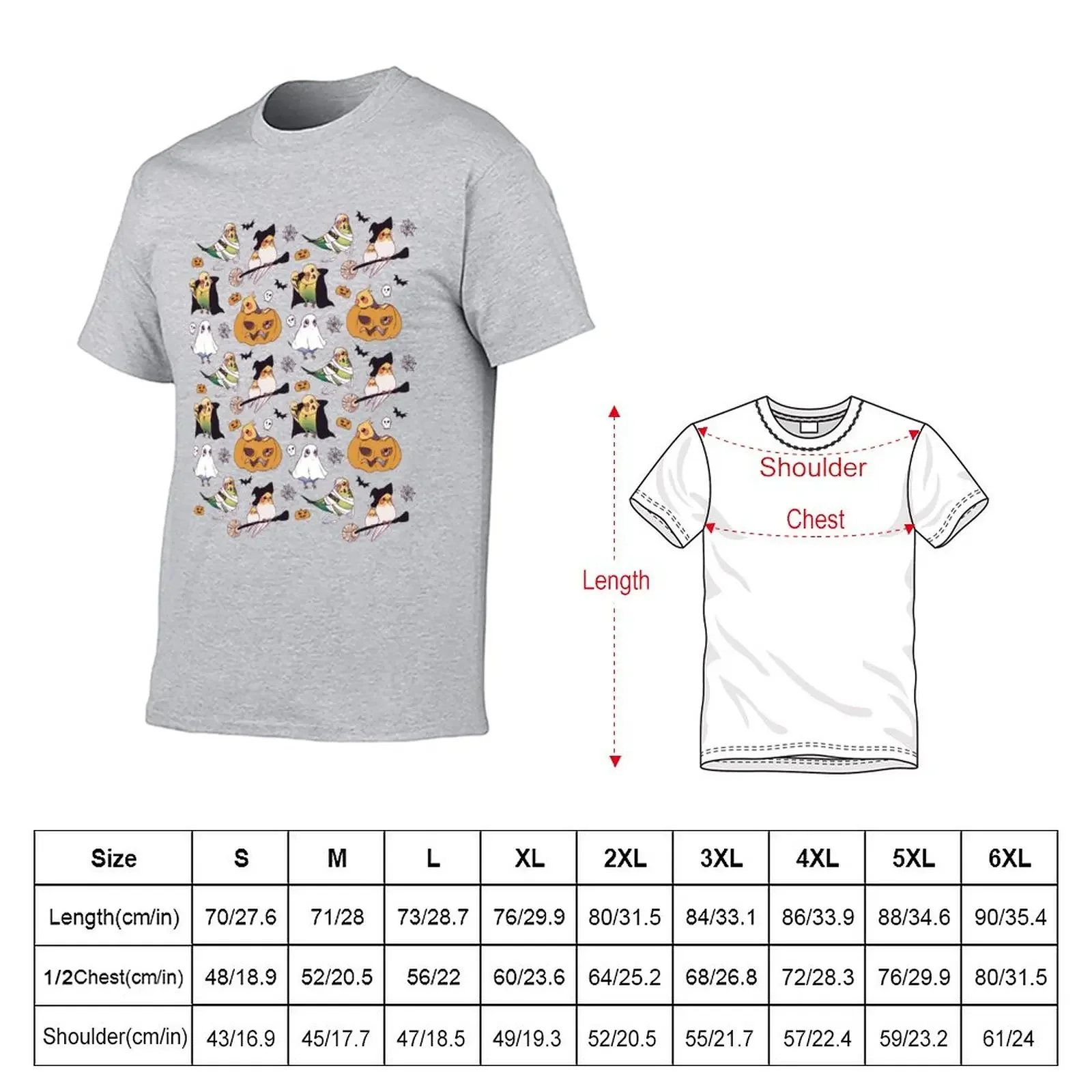 Halloween birds T-Shirt summer clothes new edition heavy weight t shirts for men