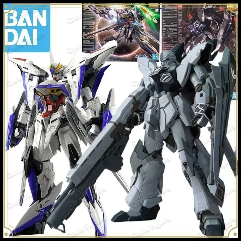 В наличии: Оригинальная сборная модель Bandai MG 1/100, аниме-персонаж MVF-X08 Eclipse Gundam, подвижная коллекционная модель, подарок