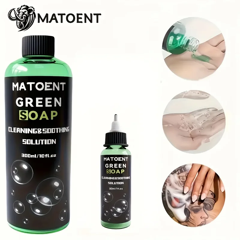 Ultra Concentrated Tattoo Soap (1:10 Dilution) - Long-Lasting Formula with Squeeze Bottle for Studio & Home.