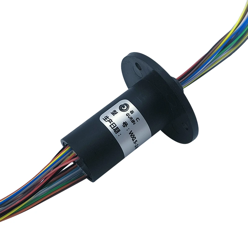 

24 way 2A outer diameter 15.5mm circuit rotary joint small power micro electric slip ring 24 way conductive slip ring