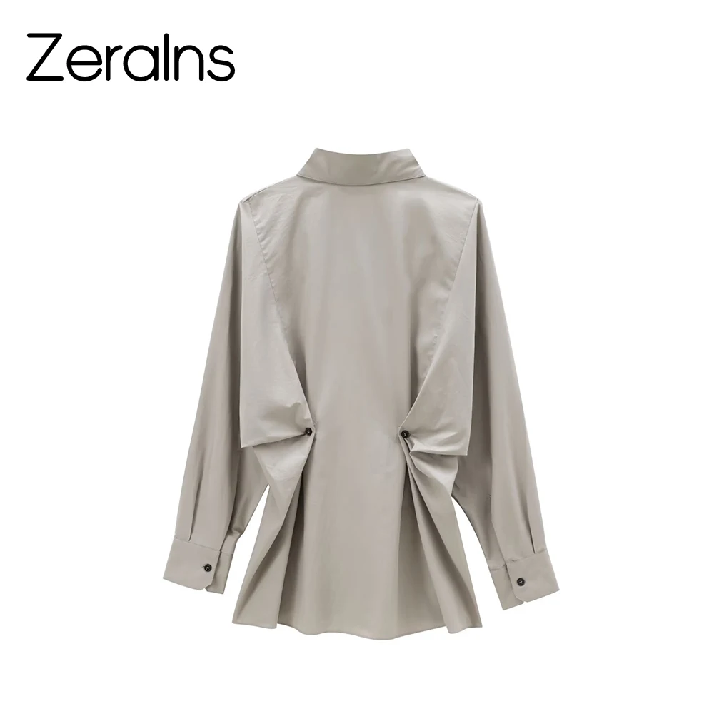 DEEABAE style européen et américain hiver nouveaux vêtements pour femmes design sens tempérament polyvalent chemise en coton à manches longues