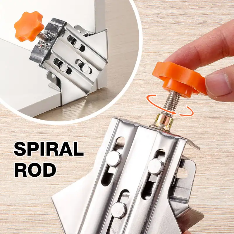 

90 Degree Right Angle Clamp Stainless Steel Carpenter Splicing Quick Corner Clamp Locator Fixed Frame Clamp Woodworking Tools