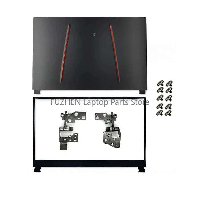

New Laptop Case For GE75 GE75VR Raider MS-17E1 MS-17E2 MS-17E9 LCD Back Cover Front Bezel Hinges Screws Top Housing 17.3Inch