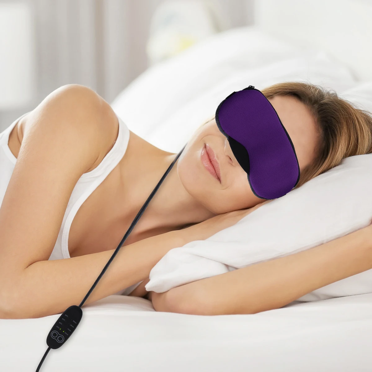 

Heating Eye Mask Protective Heated Sleeping USB Chargeable Steam Warm Rechargeable