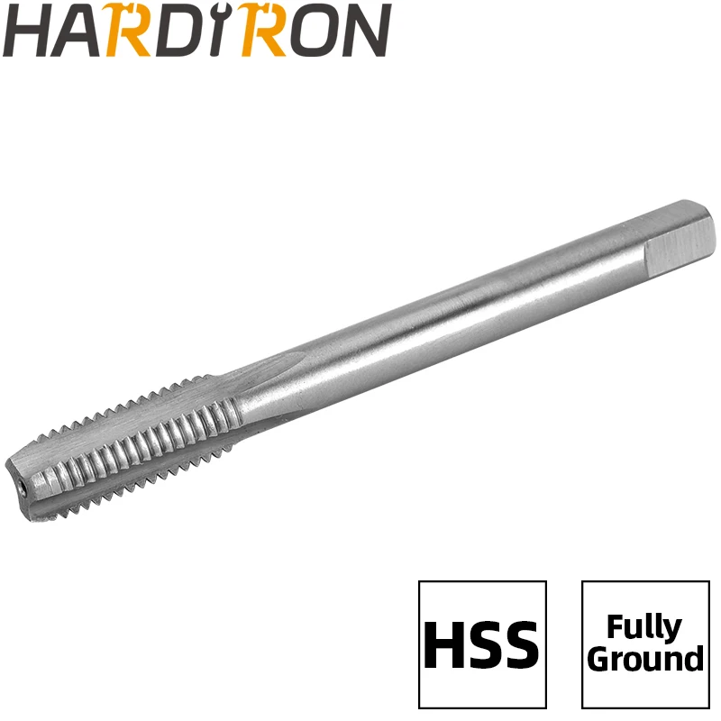 Hardiron-grifo de rosca para mano derecha, HSS 9/64x36, UN, recto, acanalado, 9/64-36