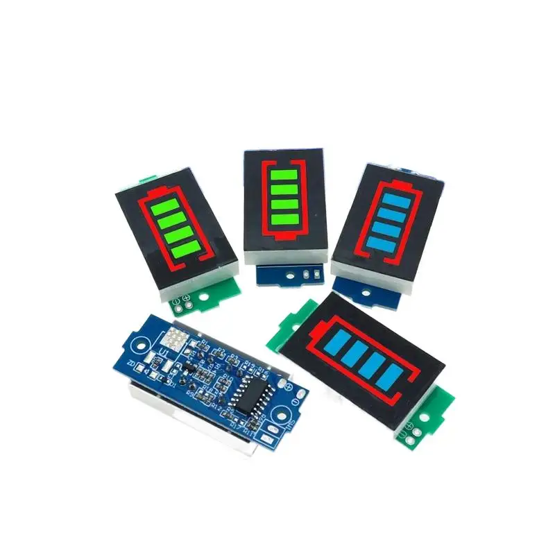 

1S 2S 3S 4S Single 3.7V Lithium Battery Capacity Indicator Module 4.2V Blue Display Electric Vehicle Battery Power Tester Li-ion