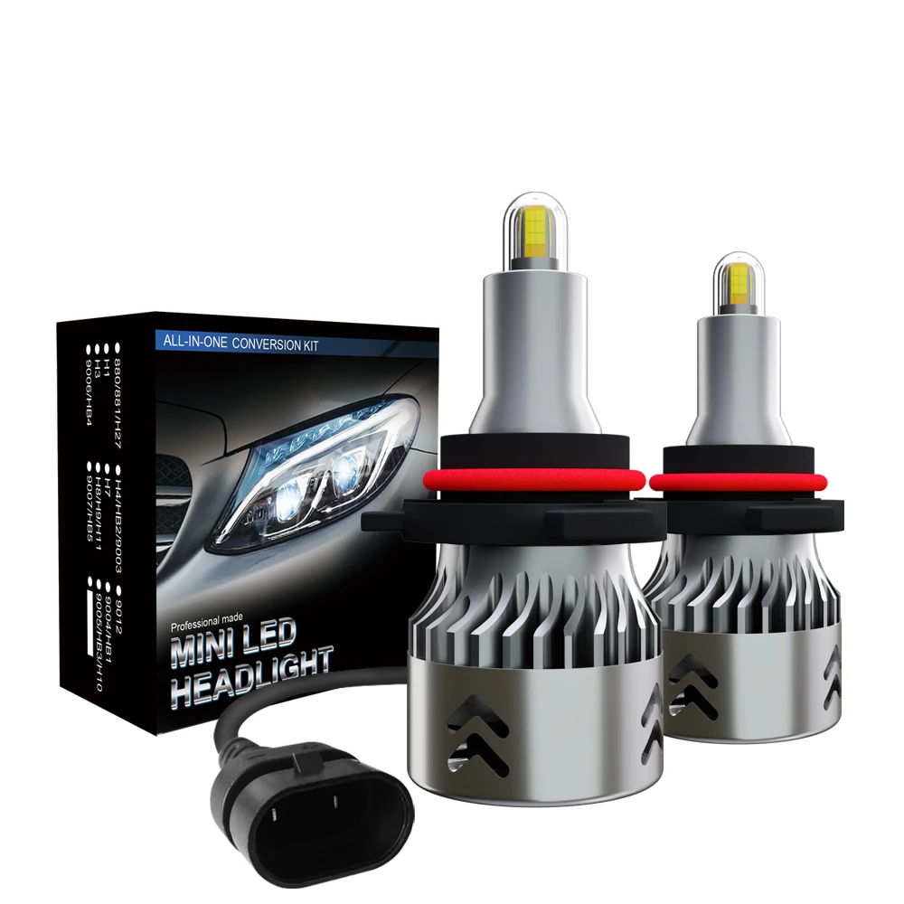 

2Pcs 360 Turbo H7 Led Headlight 30000LM Super Bright H1 9012 HIR2 Headbulb 12V Hb3 Hb4 Auto Lamps H8 H9 H11 9005 9006 Fog Light