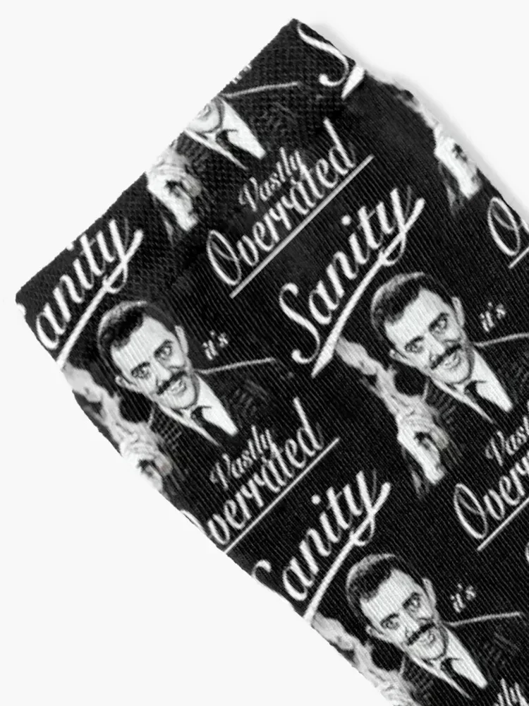 Gomez Addams- Sanity, it's Vastly Overrated Socks professional running cute custom Socks For Man Women's