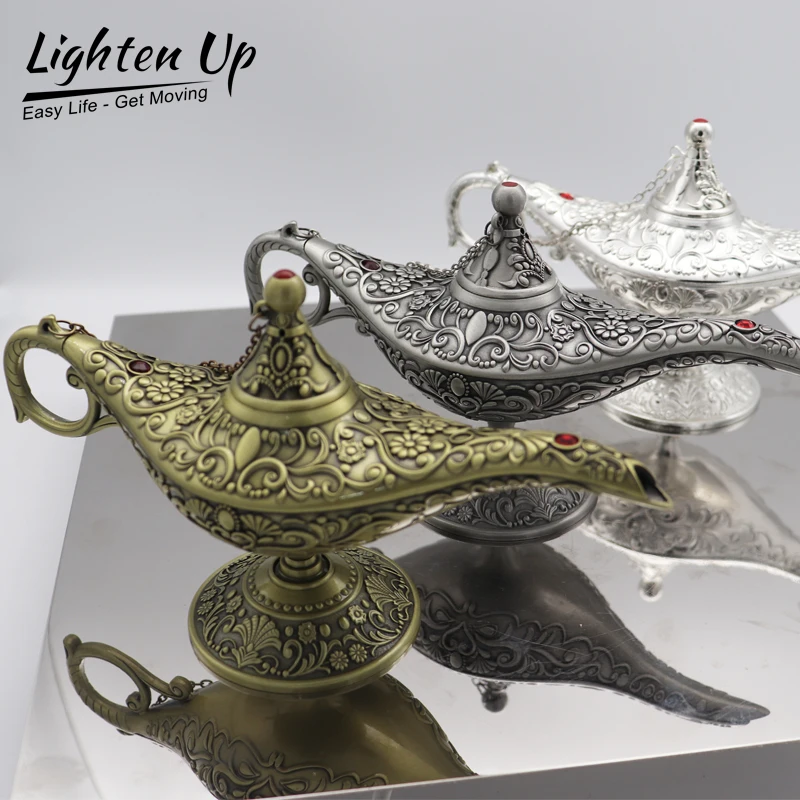 Incense Burner Wishing Lights Aladdin Lamp Desktop Adornment Aroma Furnace Incense Burner Aroma Diffuser For Home Office Decor