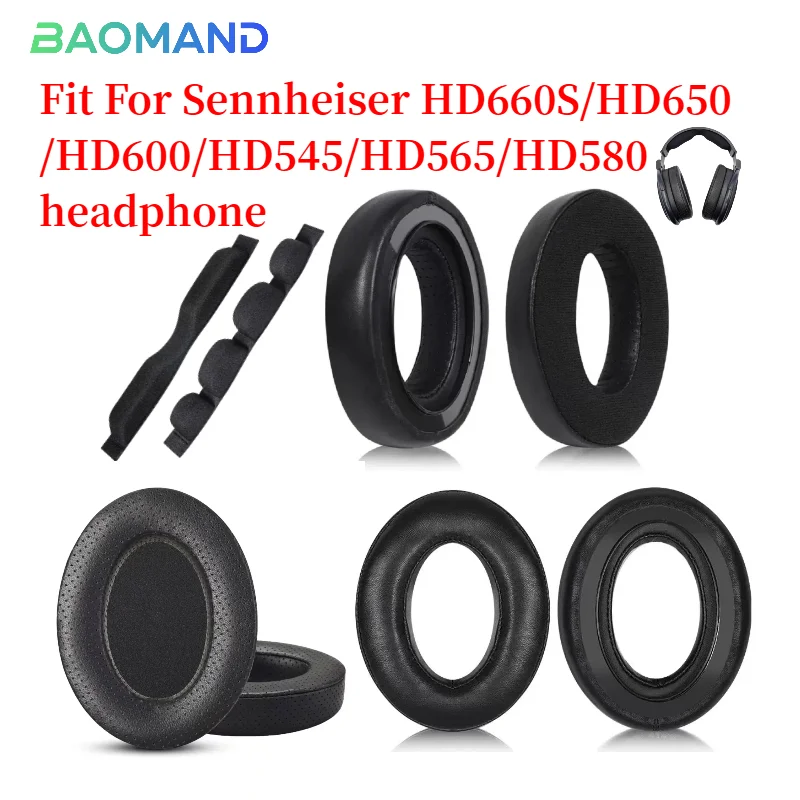 

Replacement Ear Pads Top Headband For Sennheiser HD660S/HD650/HD600/HD545/HD565/HD580 Headband Earphone Cushions Headphones