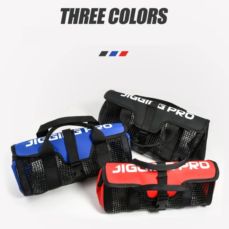 

Большая вместительная сумка для хранения приманки, ПВХ сумка для хранения приманки с железной пластиной, аксессуары для морской рыбалки, сумки для джиг-приманки