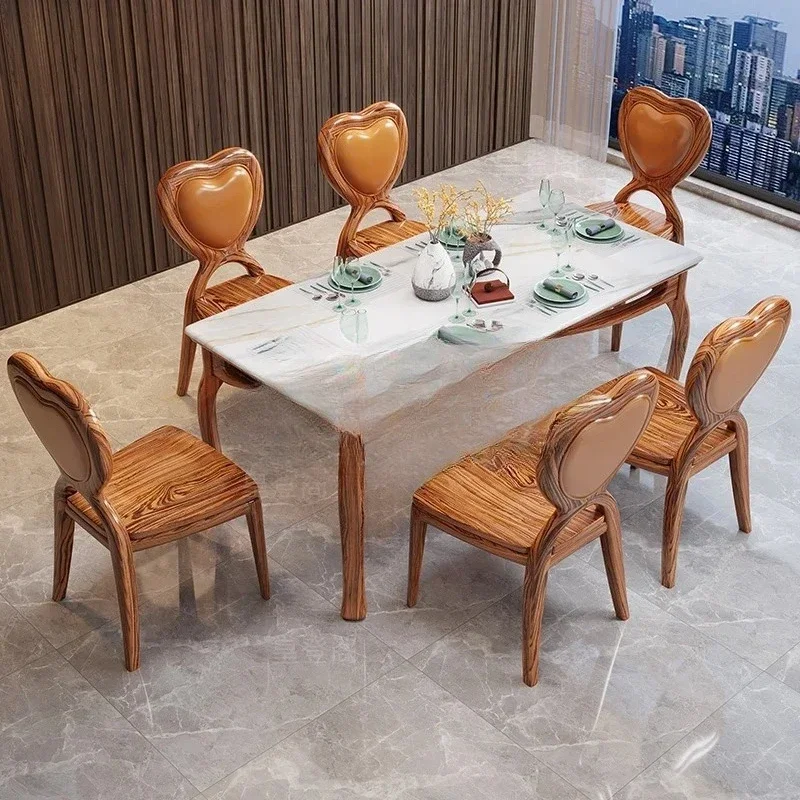 

Y Новый китайский обеденный стол и стулья из черного дерева, современная простая гостиная