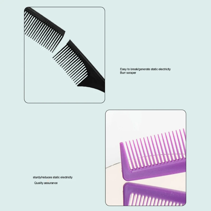 Parting Combs for Braiding Hair Hair Comb Metal Tail Comb with Stainless Steel Pin Dropshipping