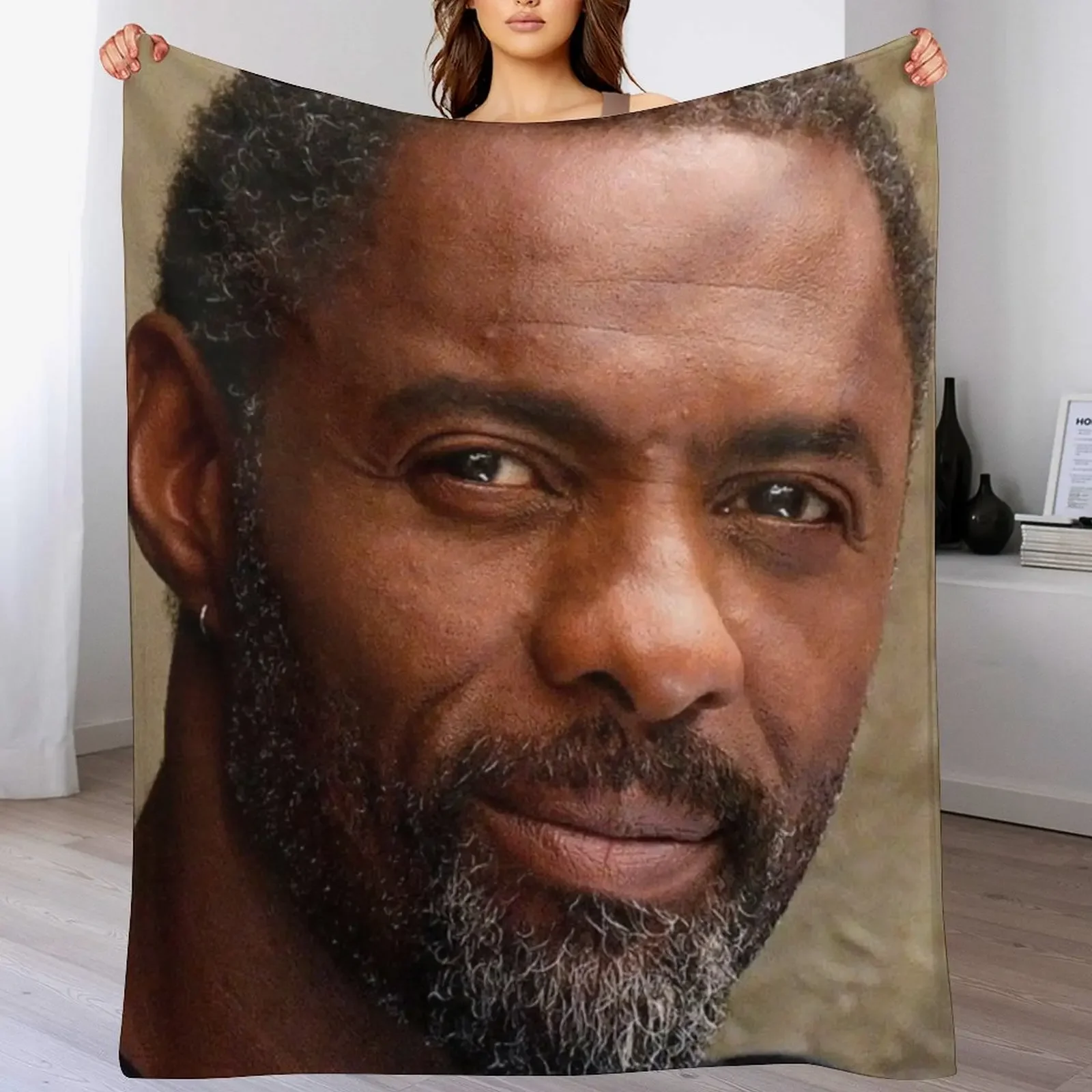 

idris elba Throw Blanket Compact Warm Blanket for Car Road Trip