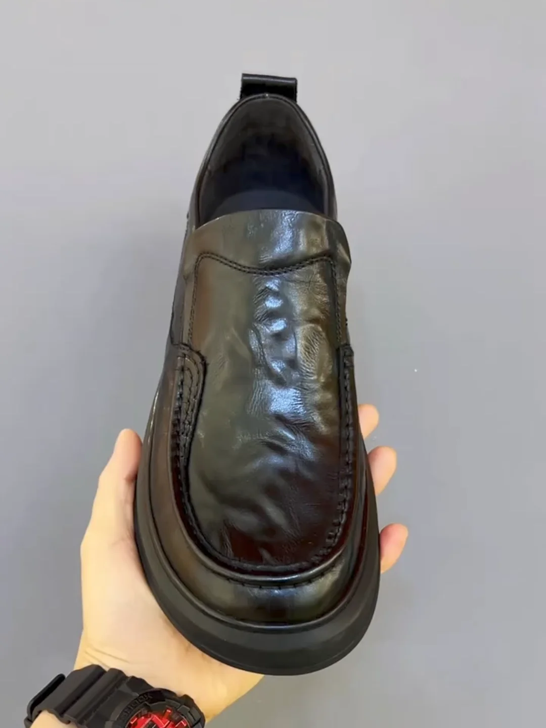 

High Quality Pure Leather Men's Casual Shoes Comfortable Fashionable Lightweight Luxury Trendy Cool Flat Heel Business Casual...