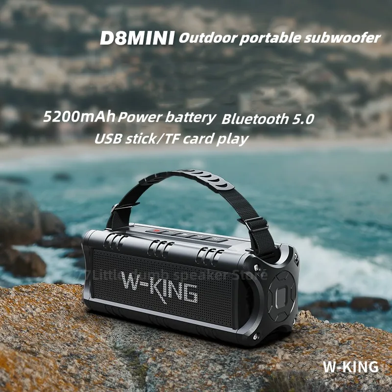 W-KING D8mini Boombox NFC Wireless Bluetooth Speaker Outdoor