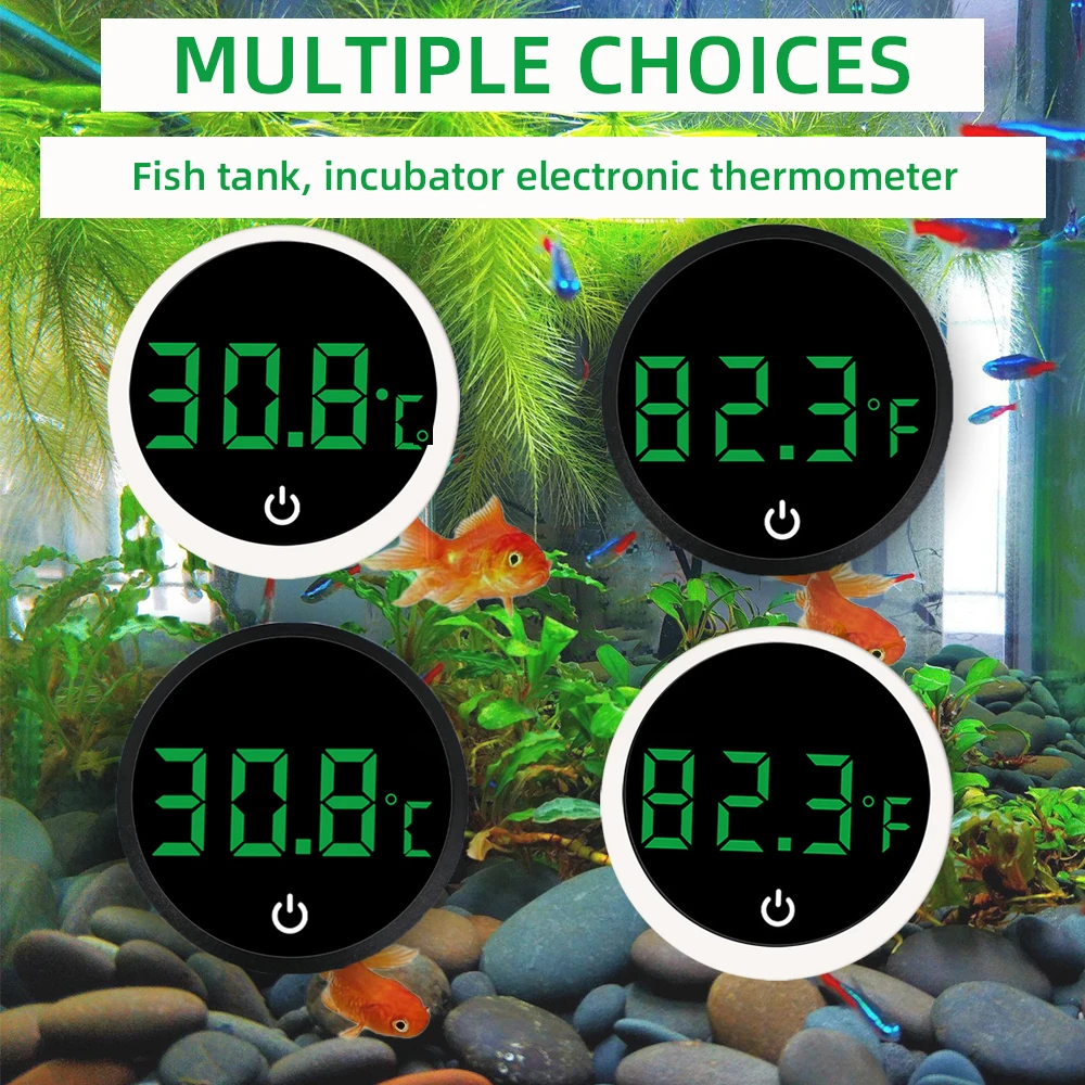 Large-screen Fish Tank Thermometer Touch Wireless Digital Thermometer High-precision Used In Aquarium Incubator Vegetable Shed