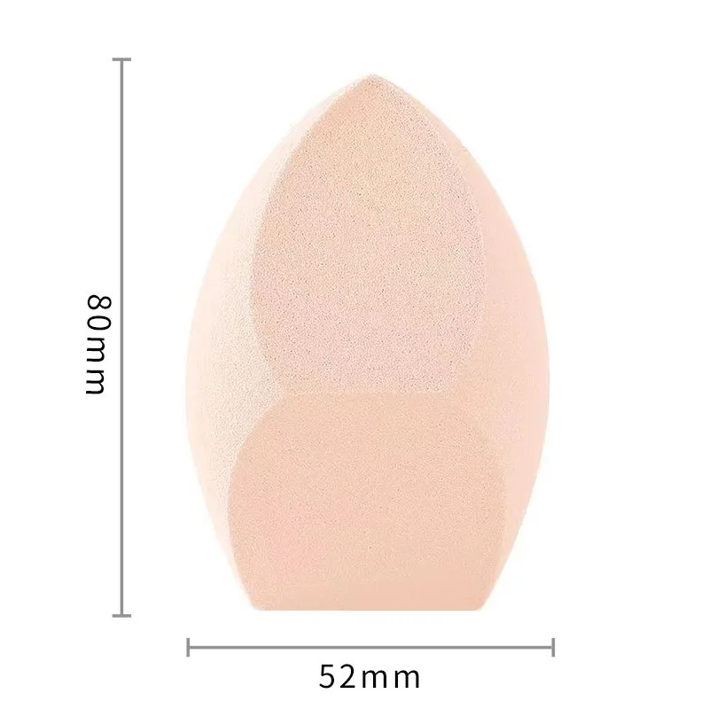Soffio cosmetico per fondotinta in spugna per trucco di grandi dimensioni Soffio per cipria morbido a tre tagli a doppio uso Soffio per correttore in polvere liscio senza lattice