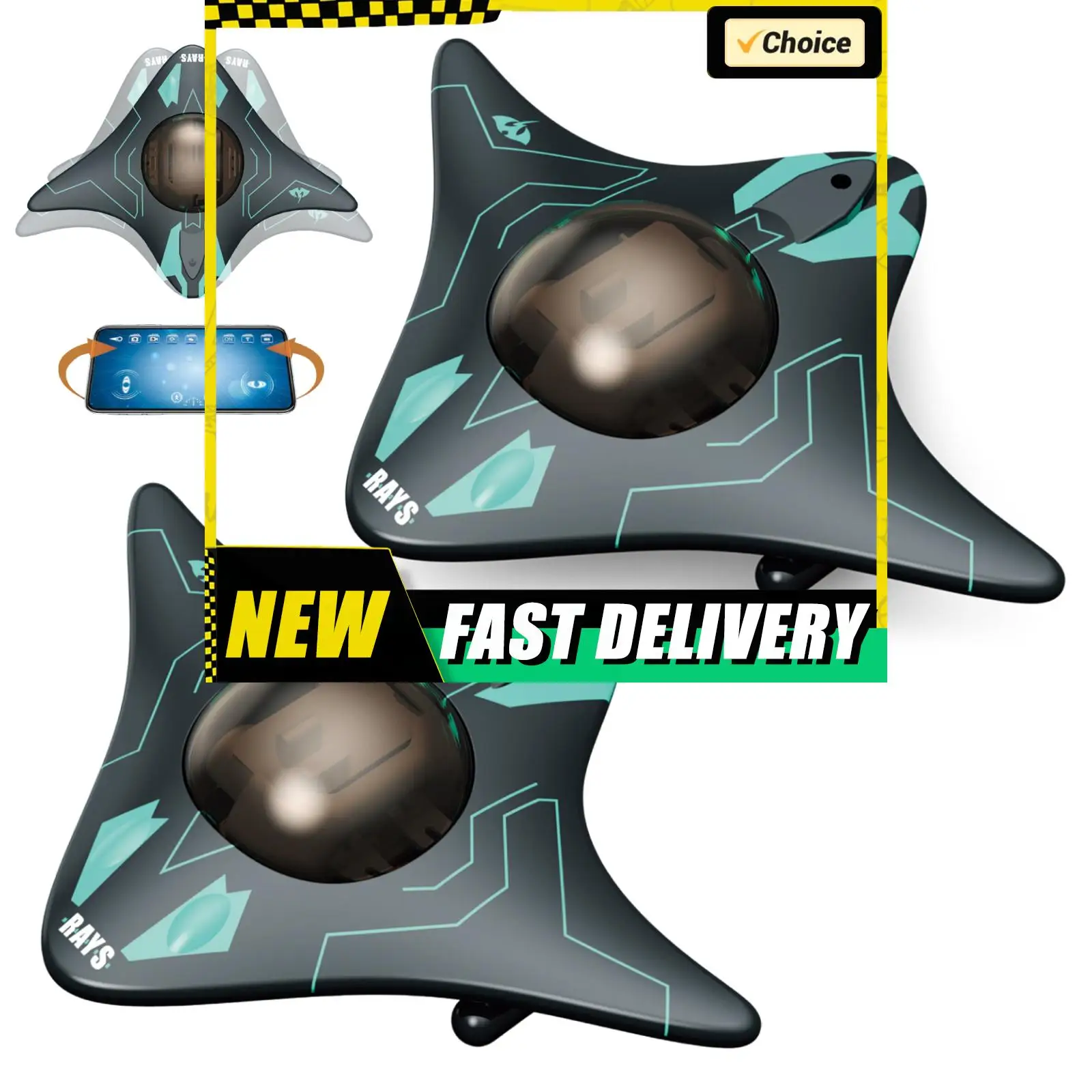 

6CH RC Boat with Underwater Camera Remote Control Boats Real-Time Transmission RC Submarine Drone Toys Birthday Gifts for Kids