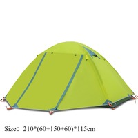 Aluminum alloy pole professional mountaineering tent Person Camping Tent Lightweight Backpacking Tent