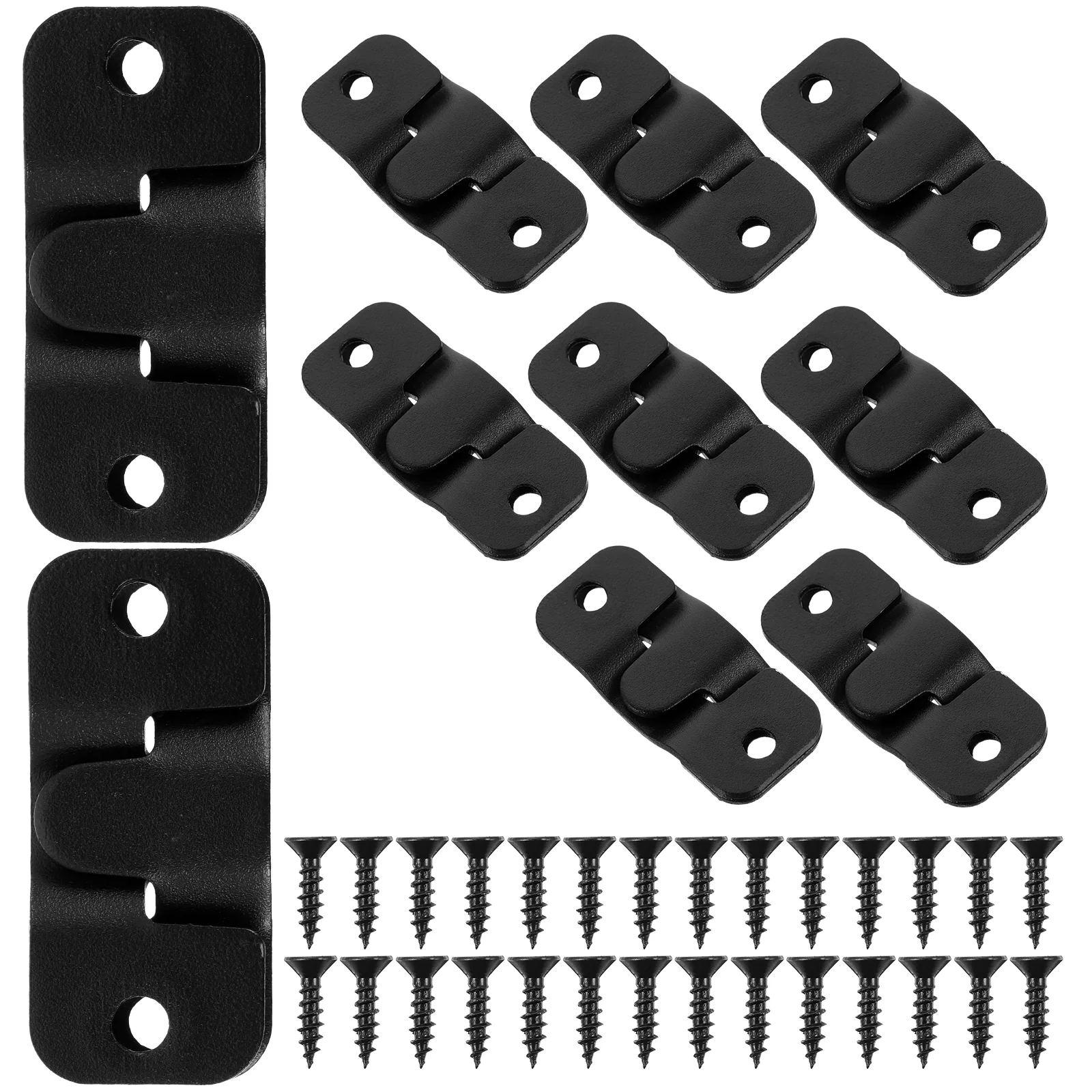 

10 Sets Stainless Steel Mountain Buckle Heavy Duty Hangers French Cleat Bracket Mirror Holder Clips Picture