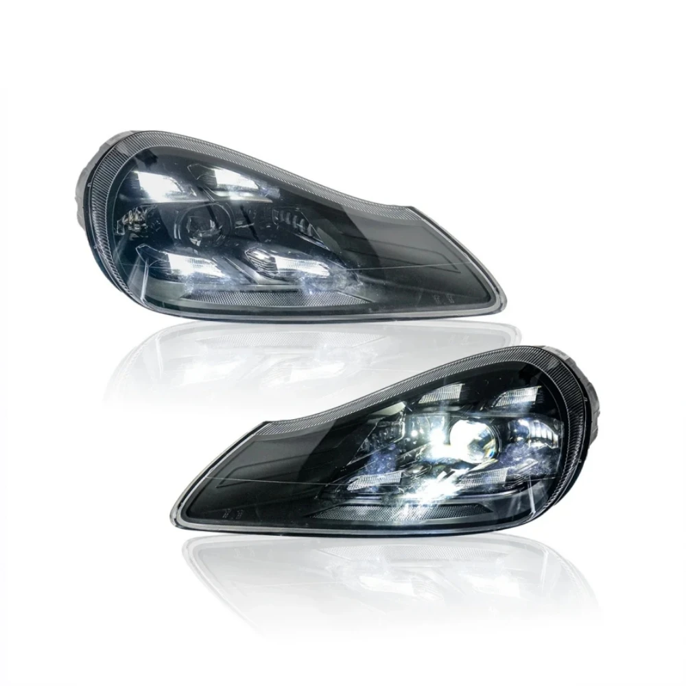 Car Headlight For Porsche Cayenne 957 2007-2010 Upgraded Styling New LED Headlight Dynamic Turn Signal Lamp Car Accessories view 3