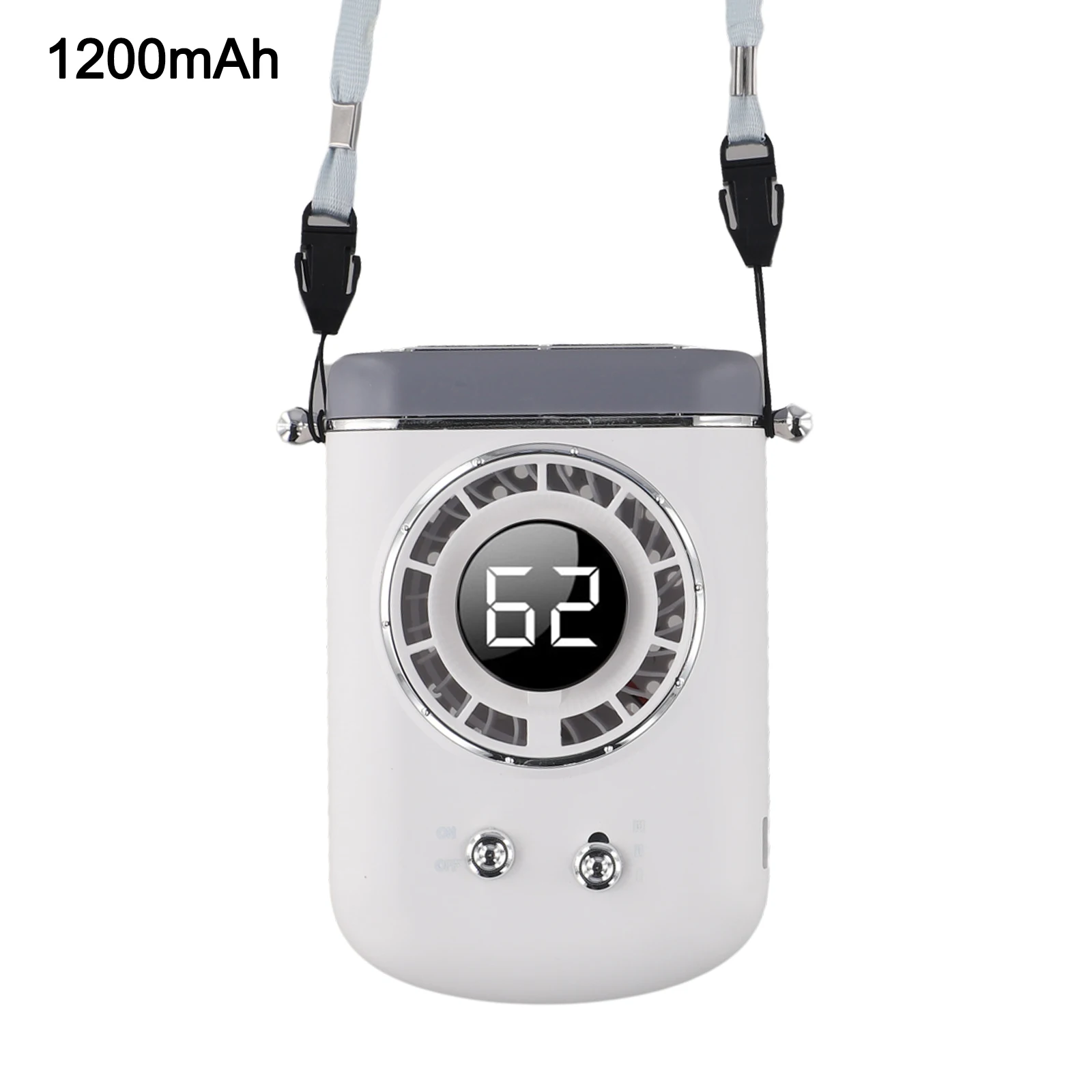 Adaptable Multi Functional Fan Neck Fan LED Display Fan As Shown Wearable Fan Adaptable Usage Hands-free Operation