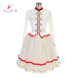 24079 Ivory Velvet Ballet Tutu Dance Costumes Romantic Long Ballet Tutu Dance Cosutme Giselle Ballet