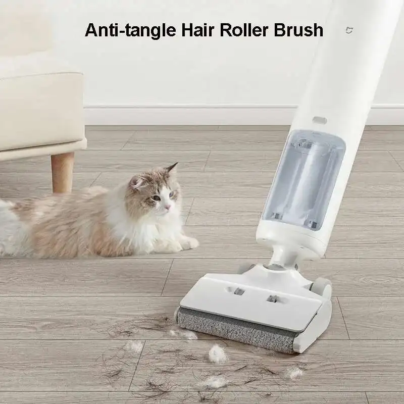 XIAOMI MIJIA مكنسة كهربائية لاسلكية لغسالة الأرضيات يده التنظيف الذاتي الرطب والجاف المنزل الذكي الغسيل مع سحب قوة التطهير