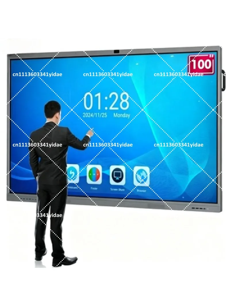 65 85 100 Inch LCD Touch Screen TV Flat Panel Interactive Whiteboard Digital Smart Board for Classroom