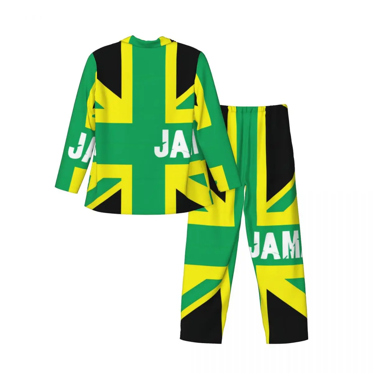 Jamaica Kingdom-Ensembles de pyjamas à manches longues pour hommes, vêtements de nuit d'automne et d'hiver, vêtements d'intérieur