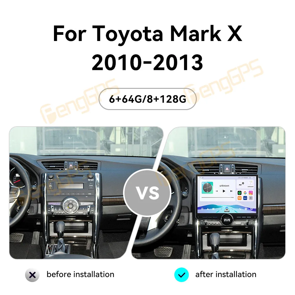 Touch Screen Car Radio For Toyota Mark X 2010-2013 Android GPS Automotive Multimedia Auto Radio Stereo Receiver Head Unit