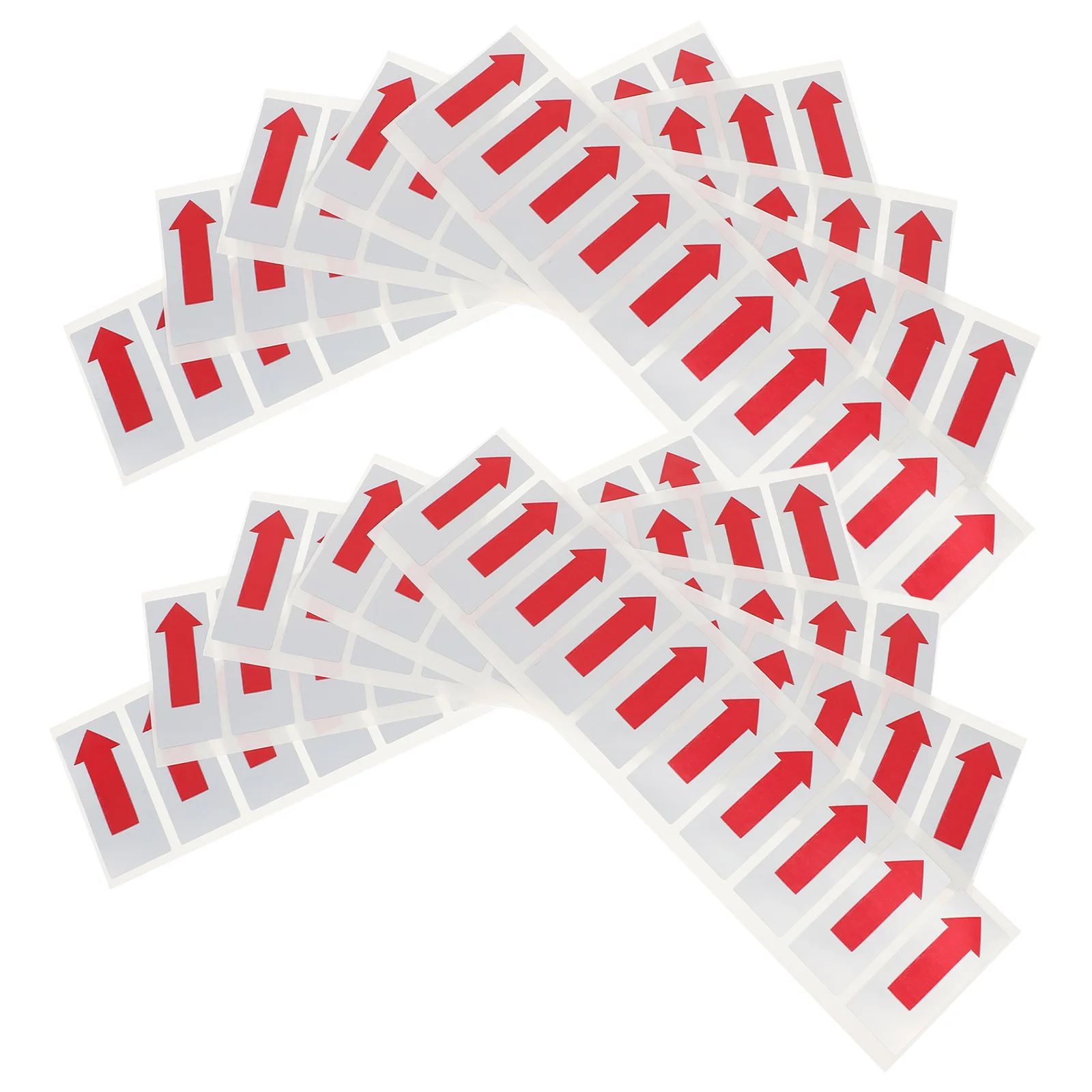 100pcs Red Arrow Sealing Stickers Self Adhesive Labels For Garbage Bags Car Films Protective Films Folder Bag Sealing Tags