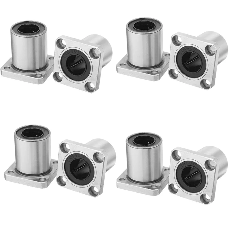 

AT44-Flange Linear Motion Bushing Ball Bearing 16Mmx28mmx37mm (LMK16UU 8 Pcs)