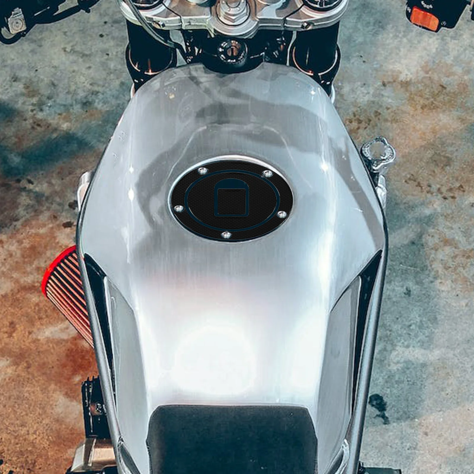 

Motorcycle Tank Pad Protective PVC Material Scratch Guard Motorcycle Gas Tank Protector Easy Install Anti-Slip Grip