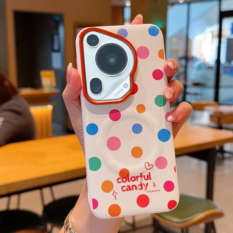Fashion Colorful Pattern Phone Case for Huawei Pura 70 80 Ultra/80 70 Pro/Mate 70 60 Pro+ with Support Wireless Charging