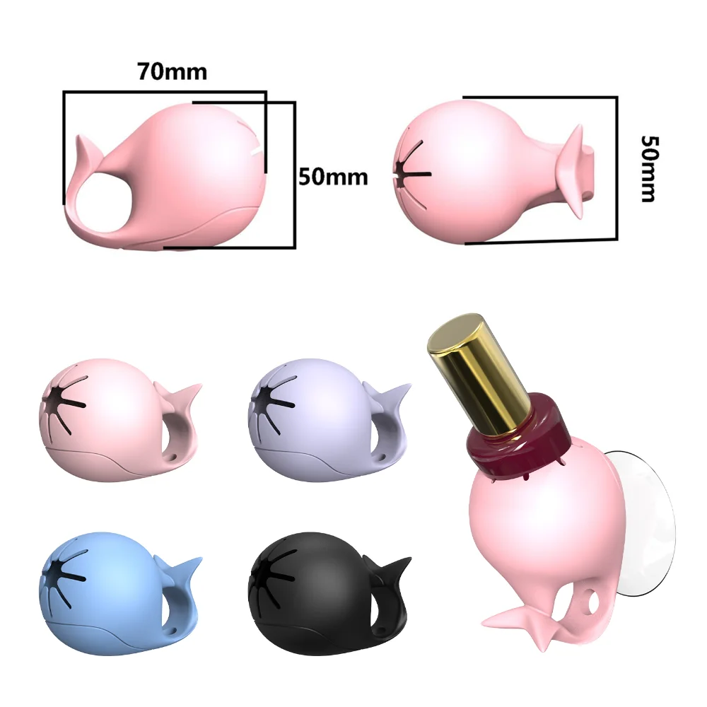 실리콘 매니큐어 병 홀더 네일 도구 웨어러블 흡입 컵 매니큐어 홀더 고정 폴란드어 병 홀더 네일 아트 도구