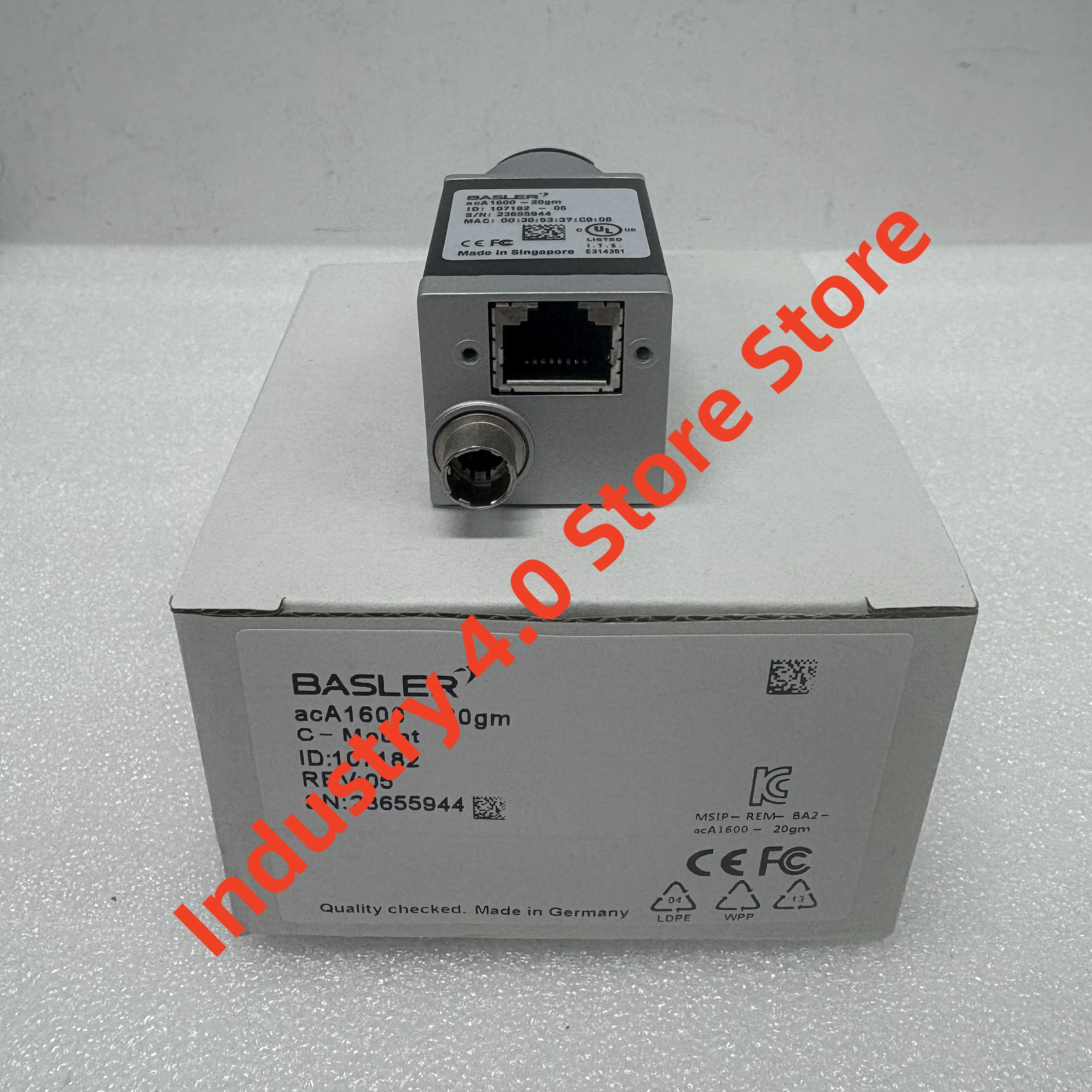 ACA1600-20GM Câmera industrial nova original