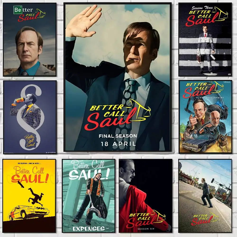 Movie B-Better Call Saul Poster 	 High Quality Wall Art for Home Office Bedroom Living Room Hallway Bar Perfect Gift